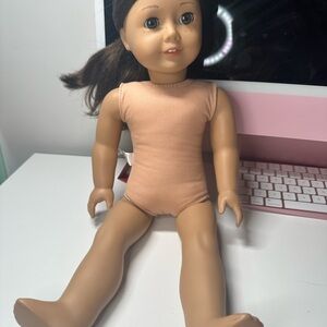 American Girl Doll with Brown Hair and Green Eyes